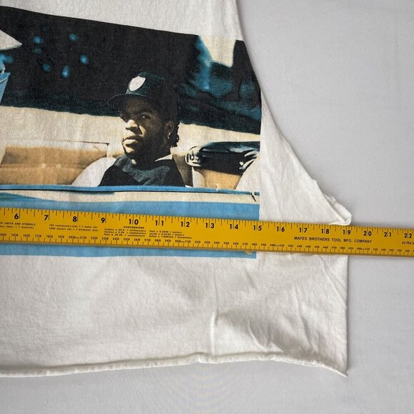 Ice Cube NWA 90's Compton Hip Hop‎ Boxy Crop Tank Top White Womens M - Picture 8 of 11